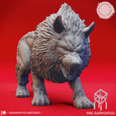 Snarling Dire Wolf - Tabletop Miniature (Pre-Supported)
