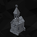 Church of the Village - Fantasy Village Centerpiece STL for DnD & Wargaming