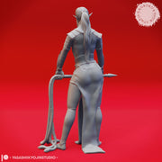 Drow High Priestess - Tabletop Miniature (Pre-Supported) - Only-Games