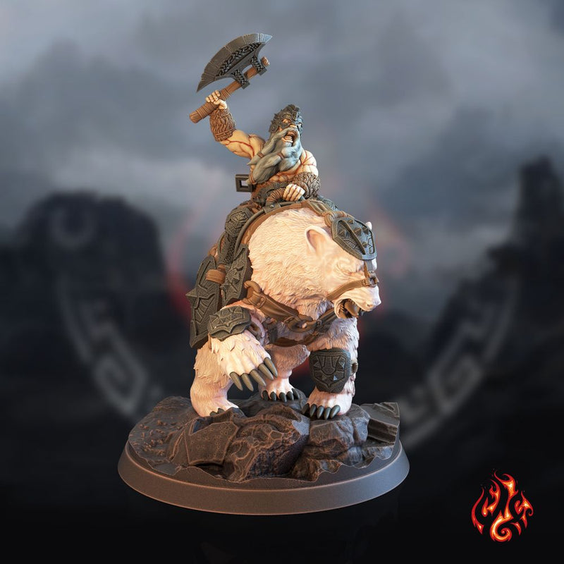 Dwarf Berserker Bear Rider
