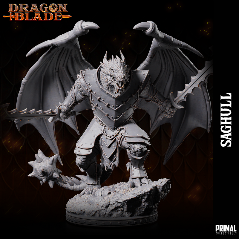 5 miniatures - 32mm - Draconians Bundle - DragonBlade - Only-Games