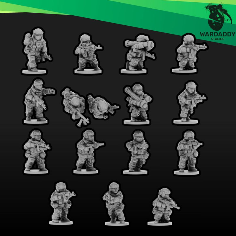 Modern Eastern Infantry AFU Squad 1 (15mm)