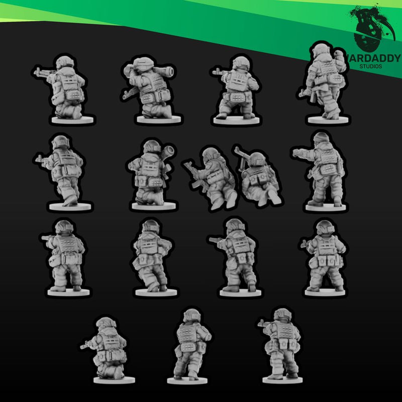 Modern Eastern Infantry AFU Squad 1 (15mm)