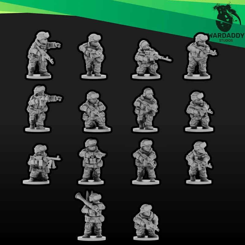 Modern Eastern Infantry RU Squad 1 (15mm)