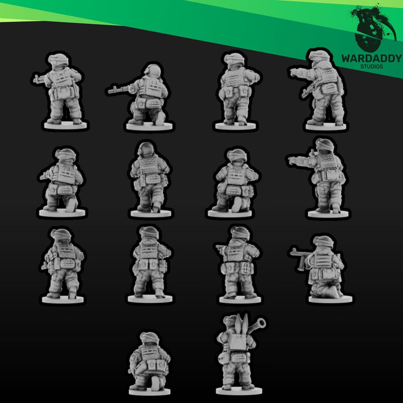 Modern Eastern Infantry RU Squad 1 (15mm)