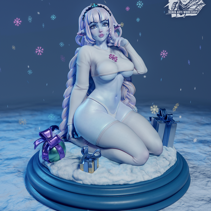 Eirra - Snow Goblin Girl Pin-Up (NSFW version) - STL only - Only-Games