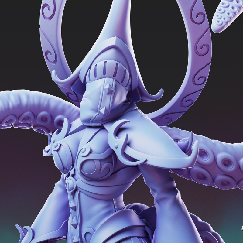 Elf Eldritch Cultist - Pose 2 + Pinups - Only-Games
