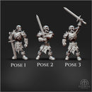 Legion of Bones ( 5 skeleton, 15 Poses ) 28mm/32mm/54mm - Only-Games