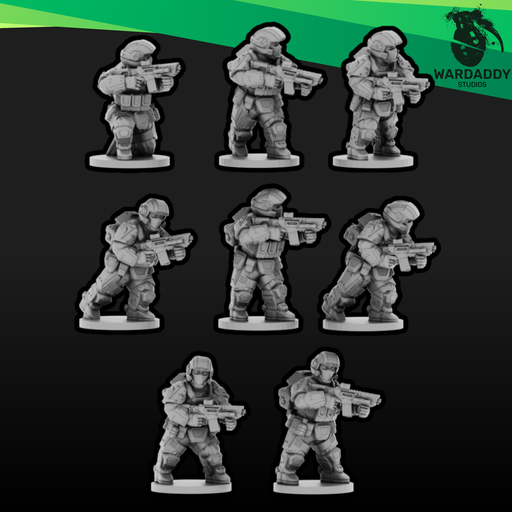 Sci-Fi Expeditionary Drop Troops- Carbine Infantry (15mm) - Only-Games