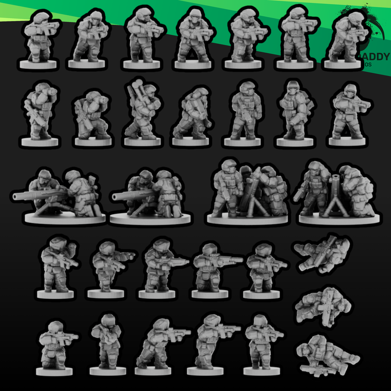 Sci-Fi Expeditionary Drop Troops Part 2 (10mm EPIC)