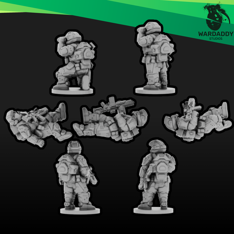 Sci-Fi Expeditionary Drop Troops- Extras (15mm+)
