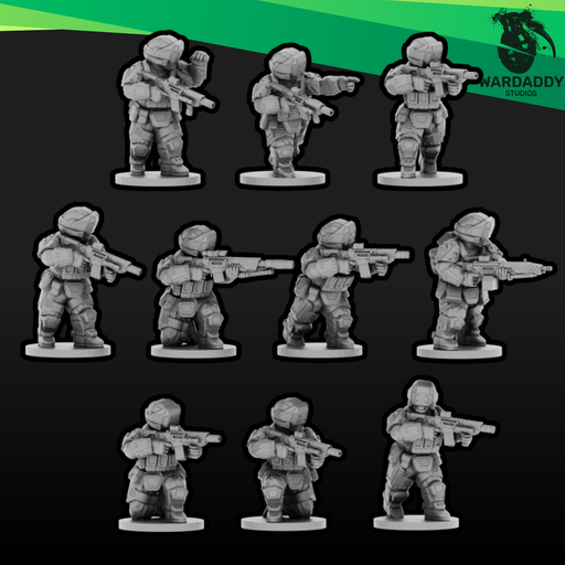 Sci-Fi Expeditionary Drop Troops- Special Operators (15mm) - Only-Games