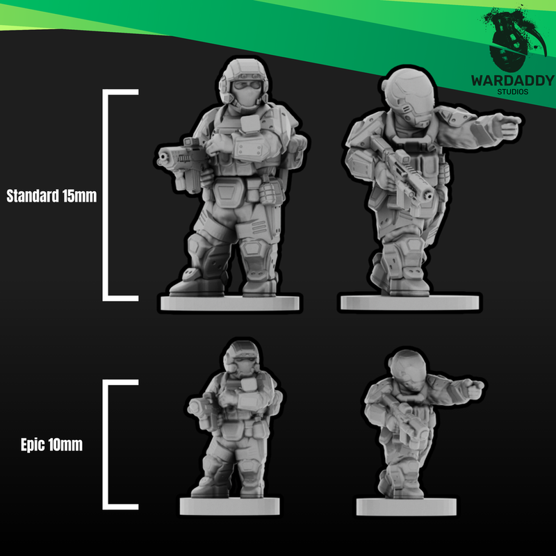 Sci-Fi Expeditionary Raider Platoon (15mm+)