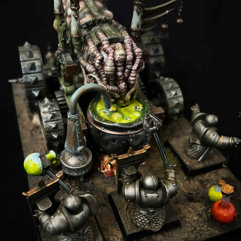 Evil Dwarf Filth Maw Hellfire Cannon 28mm