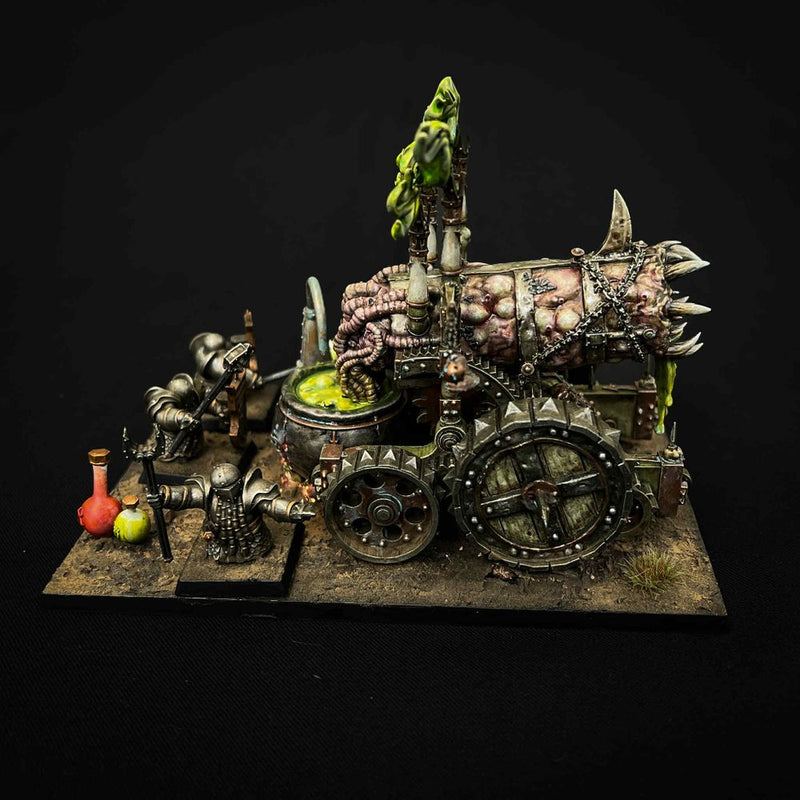 Evil Dwarf Filth Maw Hellfire Cannon 28mm
