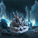 Barbarian Flame Pit - Stylized Fire STL, DnD & Wargaming Terrain