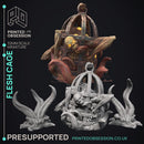 Flesh Cage - Quiet Mountains -  PRESUPPORTED - Illustrated and Stats - 32mm scale