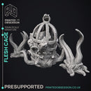 Flesh Cage - Quiet Mountains -  PRESUPPORTED - Illustrated and Stats - 32mm scale