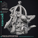 Flesh Cage - Quiet Mountains -  PRESUPPORTED - Illustrated and Stats - 32mm scale