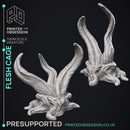 Flesh Cage - Quiet Mountains -  PRESUPPORTED - Illustrated and Stats - 32mm scale
