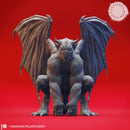 Perched Gargoyle - Inactive - Tabletop Miniature (Pre-Supported)