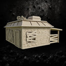 Wasteland Ruined Gas Station Set - Post-Apoc Terrain STL for Wargaming