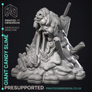 Candy Slime - Gelatinous Monster -  PRESUPPORTED - Illustrated and Stats - 32mm scale