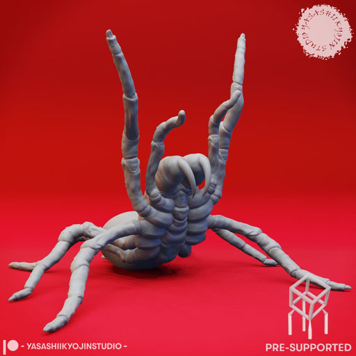 Giant Spider - Rearing - Tabletop Miniature (Pre-Supported) - Only-Games
