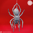 Giant Spider - Hanging - Tabletop Miniature (Pre-Supported)