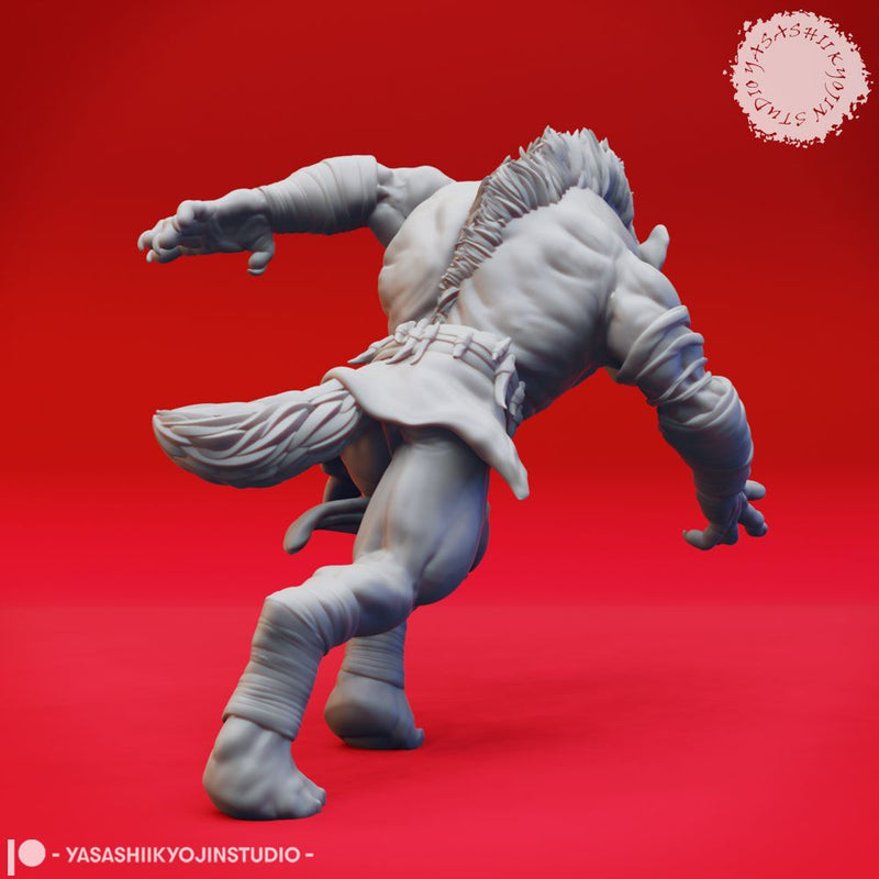 Gnoll - Charging - Tabletop Miniature (Pre-Supported) - Only-Games
