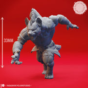 Gnoll - Charging - Tabletop Miniature (Pre-Supported) - Only-Games