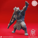 Gnoll - Spear - Tabletop Miniature (Pre-Supported)