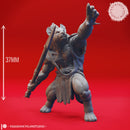 Gnoll - Spear - Tabletop Miniature (Pre-Supported)