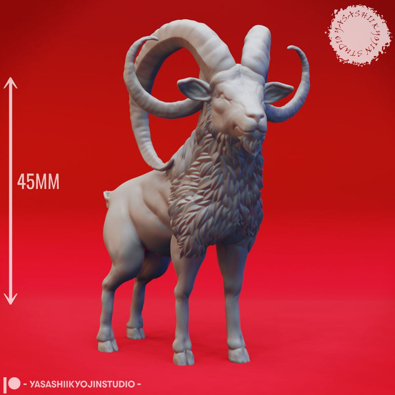 Giant Goat - Tabletop Miniature (Pre-Supported)