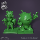Chibi Goblin - Fuze and her Bombbot Mr. Biggy - STL only - Only-Games
