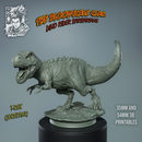 Kravos And Gorefang - Barbarian riging on T-Rex - STL only - Only-Games