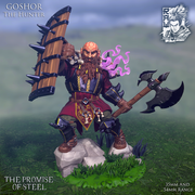 Goshor The Demon Hunter - Warrior Dwarf - STL only - Only-Games