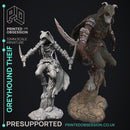 Dog Folk - 6 NPC Heros -  PRESUPPORTED - Illustrated and Stats - 32mm scale