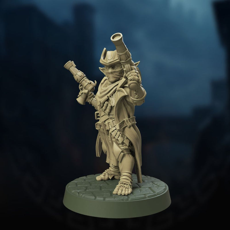 Renn, the Bounty Hunter Halfing Gunslinger