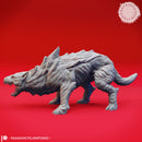 Growling Hellhound - Tabletop Miniature (Pre-Supported)