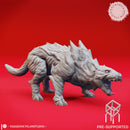 Growling Hellhound - Tabletop Miniature (Pre-Supported)