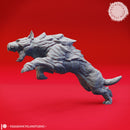 Leaping Hellhound - Tabletop Miniature (Pre-Supported)