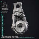 Hidden Eye Pendant - Prop -  PRESUPPORTED - Illustrated and Stats - 32mm scale