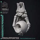 Hidden Eye Pendant - Prop -  PRESUPPORTED - Illustrated and Stats - 32mm scale