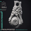 Hidden Eye Pendant - Prop -  PRESUPPORTED - Illustrated and Stats - 32mm scale