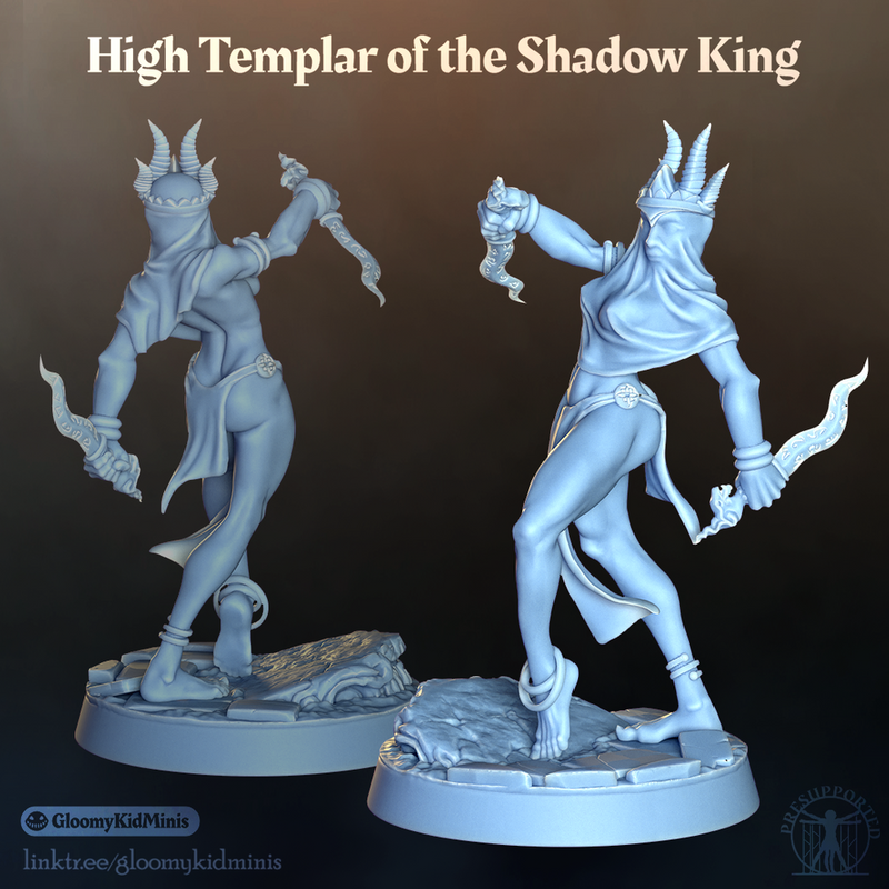 High Templar of the Shadow King, Pinup (Female Cultist)