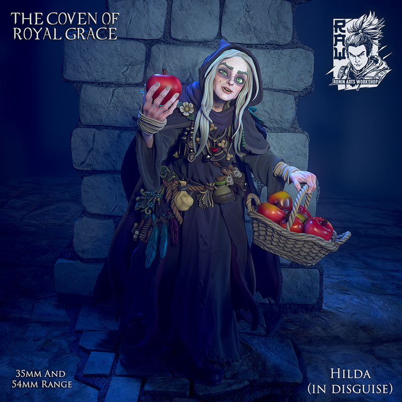Queen Hilda - Old Witch From Snow White - STL only - Only-Games