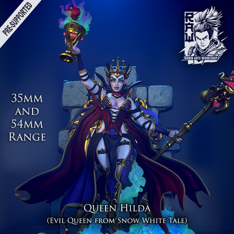 Queen Hilda - Evil Queen From Snow White - STL only - Only-Games