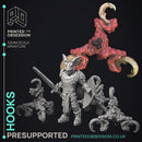 Hooks - Small horrors - 3 Models -  PRESUPPORTED - Illustrated and Stats - 32mm scale