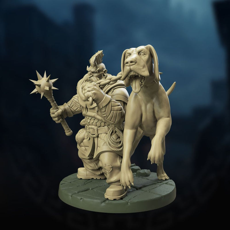 Dorgin & Fang, the Dwarf Houndmaster